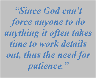 Doesn’t God use hardship and testing to make us mature?