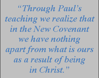 Where is this stuff about “in Him” realities in the Bible?